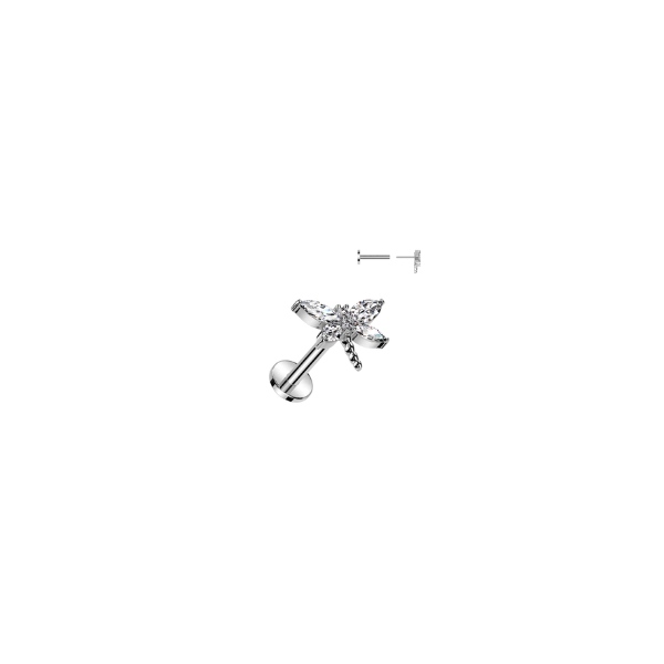 Dragonfly Threadless Stud