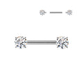 14G Titanium Silver Nipple Ring