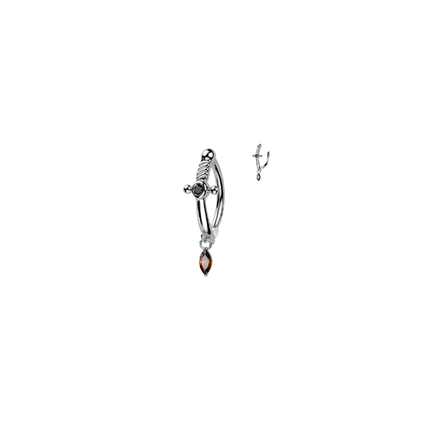 Dagger Belly Button Ring