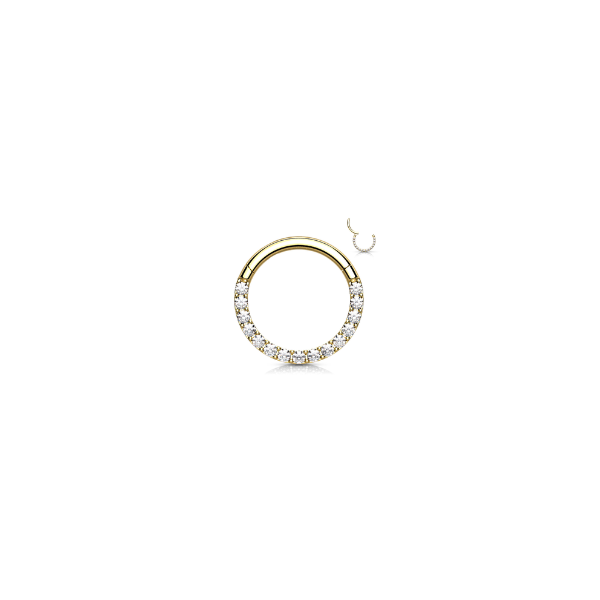 Gold Septum Clicker Ring