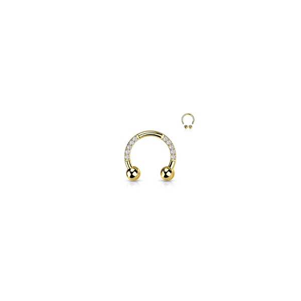 Gold Horseshoe Septum Ring