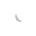 18G Threadless Silver Push Pin Labret Stud, Implant Grade Titanium 8mm Flat Back Earring, Helix, Conch, Upper Lobe, Cartilage Piercing Studs