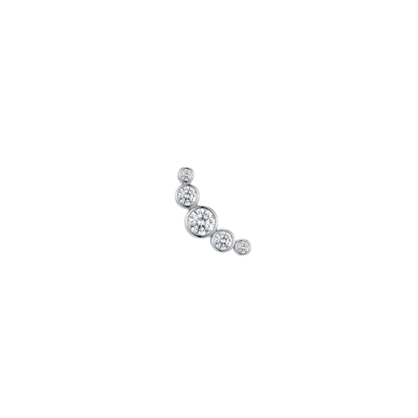 18G Threadless Silver Push Pin Labret Stud, Implant Grade Titanium 8mm Flat Back Earring, Helix, Conch, Upper Lobe, Cartilage Piercing Studs