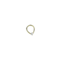 Gold Teardrop V Shape Septum Clicker Hoop Ring