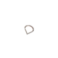 Titanium V Shape Chevron Septum Clicker Hoop Ring