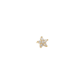 Gold Flower Nose Stud – Purple CZ Ball Nose Piercing Jewelry