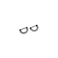 14G Black Nipple Clicker Rings – Sparkling Clear Multi-Gem Front Diamond Decor Clicker Barbells, Nipple Piercing Jewelry