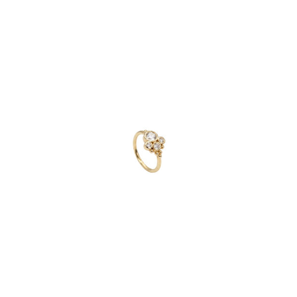 Gold 20G Diamond Nose Hoop – Thin Snug Fit Ring
