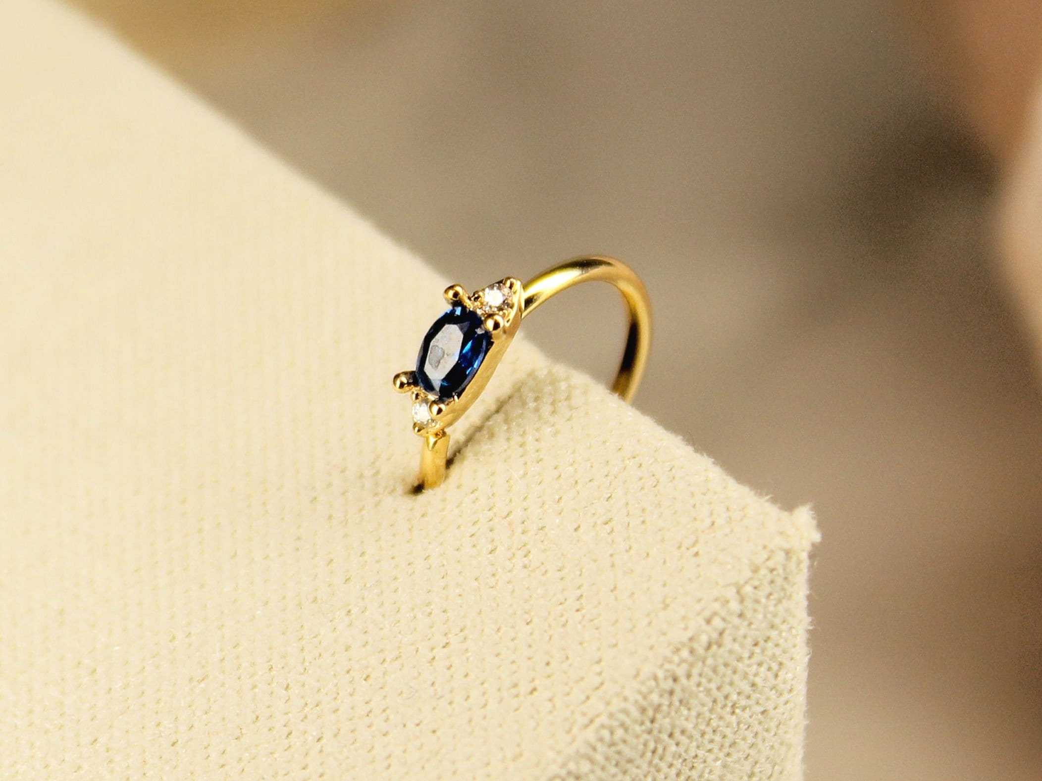 Blue Sapphire Stone Nose Ring Gold, Simple 20g Nose Piercing Bendable Hoop Ring, Multipurpose Thin Nose Piercing Hoop Ring Cartilage Earring