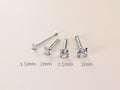 20G 316L Surgical Steel Ball End Nose Stud , Cz Top Minimal Look Nose Piercing Ring, Thin Nose Bone Stud, Nose Piercing Ring Body Jewelry