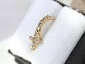 14K Gold Cross Dangling Gem Nose Hoop Ring, 20G Simple Style Gem Decor Bendable Cross Nose Piercing Hoop Ring, Solid Gold Nose Piercing