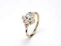 Rose Gold Nose Piercing Hoop Ring, Rose Gold Hoop with Diamond Thin Snug Fit 20g Nose Piercing Hoop Ring Jewelry