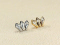 Titanium Push Pin Earring Stud, Marquise CZ Threadless Flat Back Cartilage, Lobe Piercing Jewelry