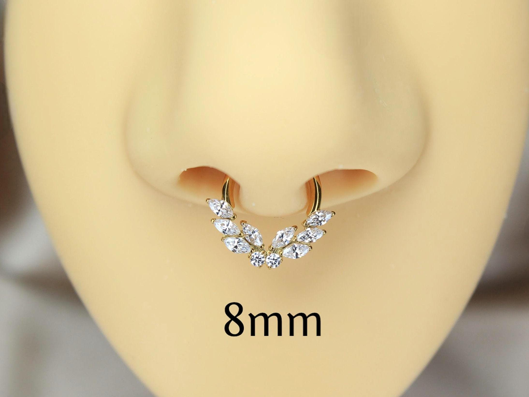 16G Titanium Septum Clicker Ring
