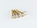 20G 316L Surgical Steel Ball End Nose Stud , Cz Top Prong Minimal Look Nose Piercing Ring, Thin Nose Bone Stud