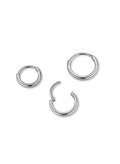 Wide Chunky Titanium Nose Clicker Ring 20g