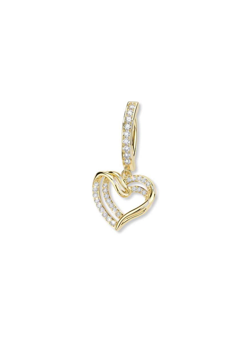 Gold Heart Belly Button Ring