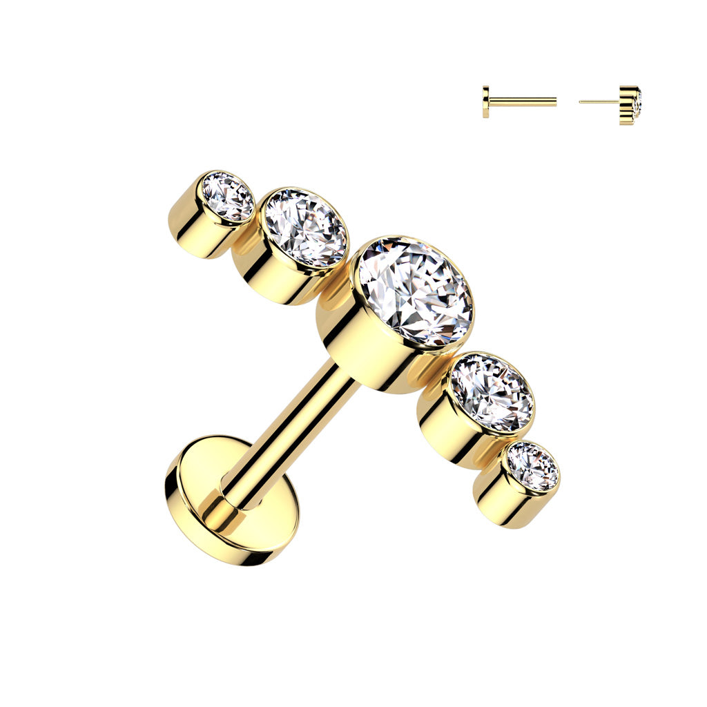 Gold Push Pin Stud